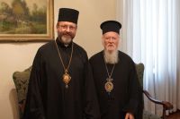 Sua Beatitudine Sviatoslav con Patriarca Bartolomeo