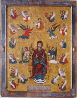 Licona ucraina della prima metà del XVII secolo scuola leopolitana. Museo Nazionale a Leopoli